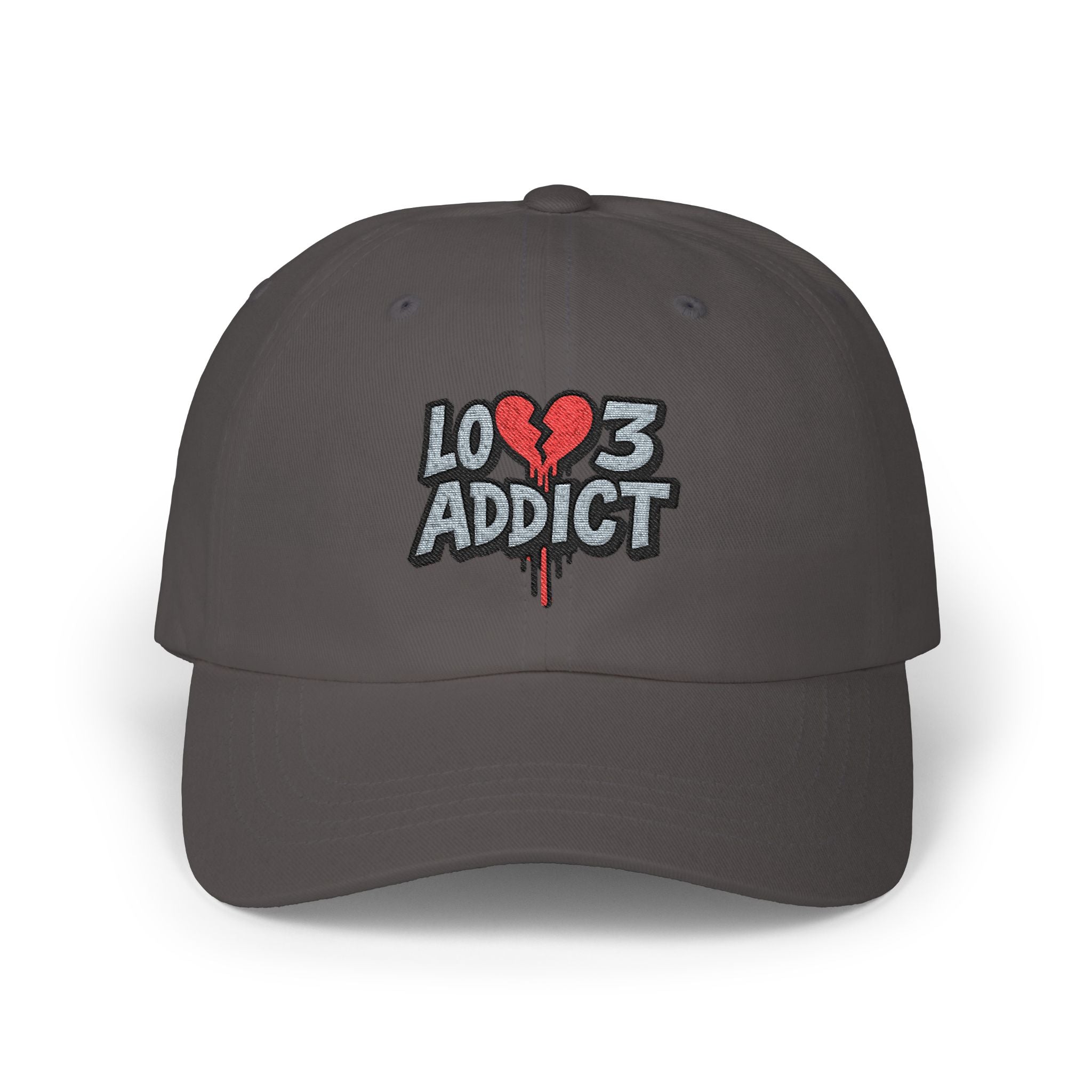 Lov3 Addict Embroidered Dad Cap