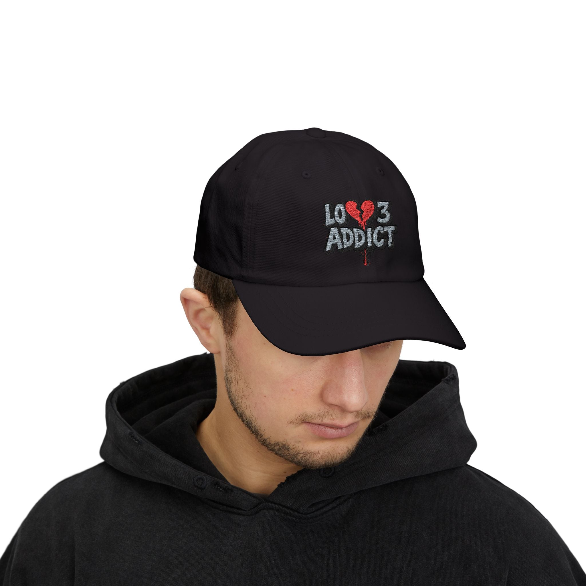 Lov3 Addict Embroidered Dad Cap