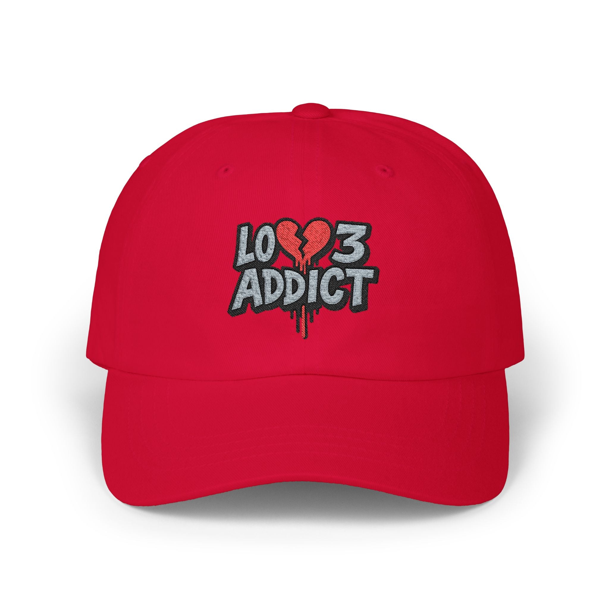 Lov3 Addict Embroidered Dad Cap