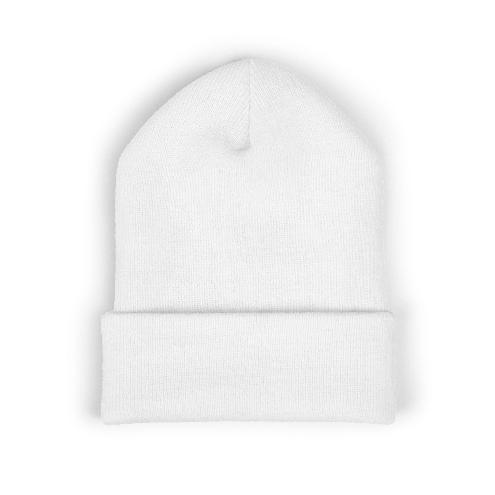 Iced Heart Addict Embroidered Beanie — Classic Cuffed Knit Hat