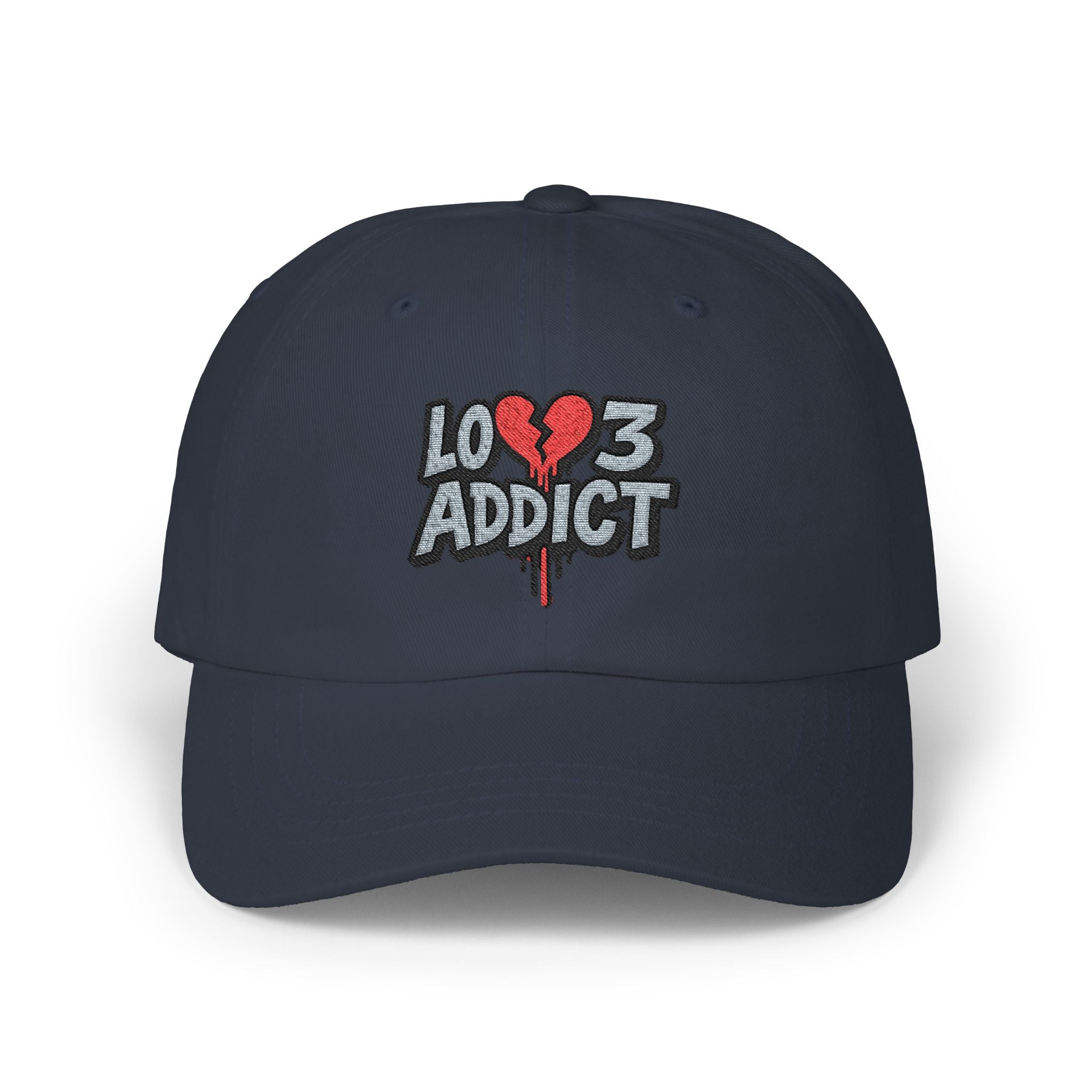 Lov3 Addict Embroidered Dad Cap