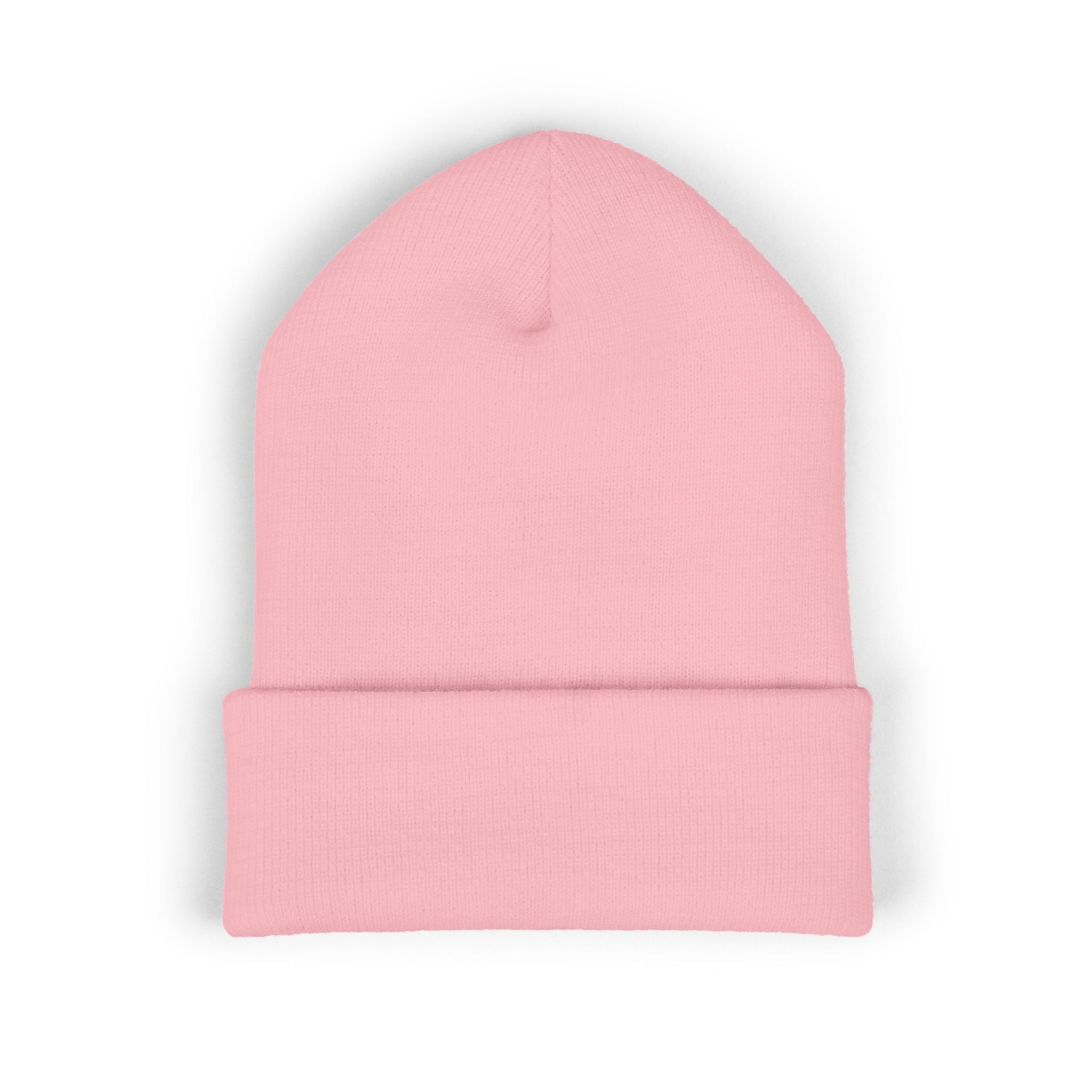 Iced Heart Addict Embroidered Beanie — Classic Cuffed Knit Hat