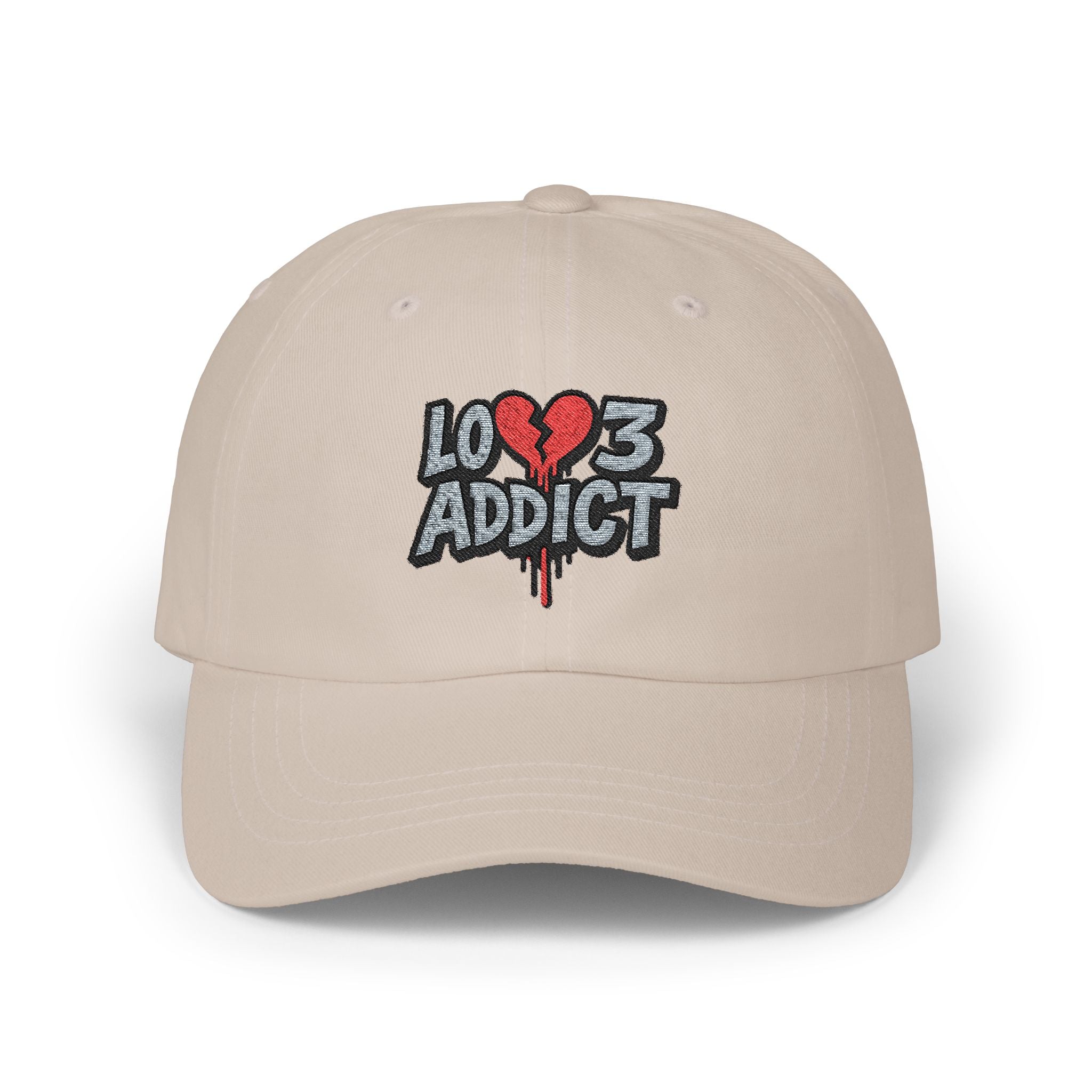 Lov3 Addict Embroidered Dad Cap