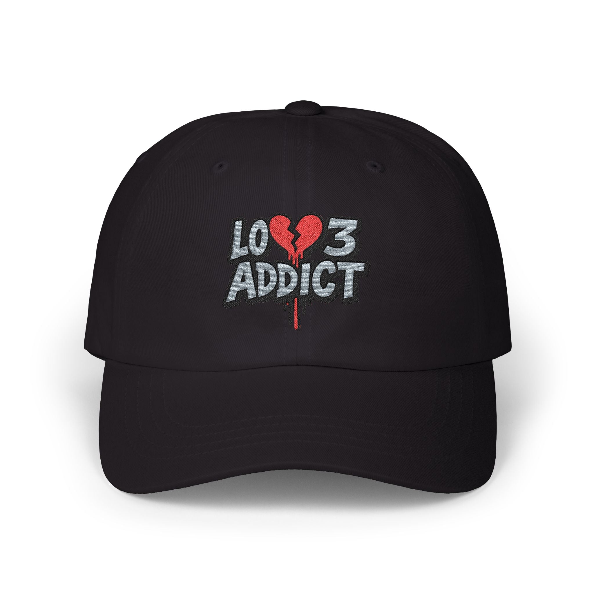 Lov3 Addict Embroidered Dad Cap