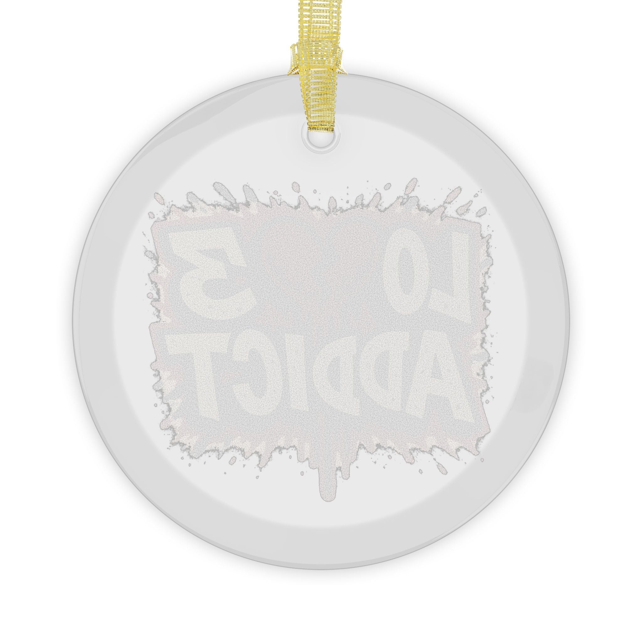 Lov3 Addict Glass Ornaments