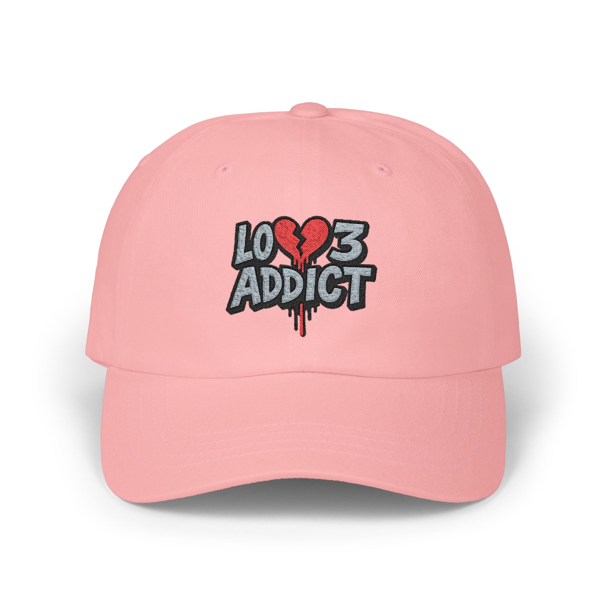 Lov3 Addict Embroidered Dad Cap