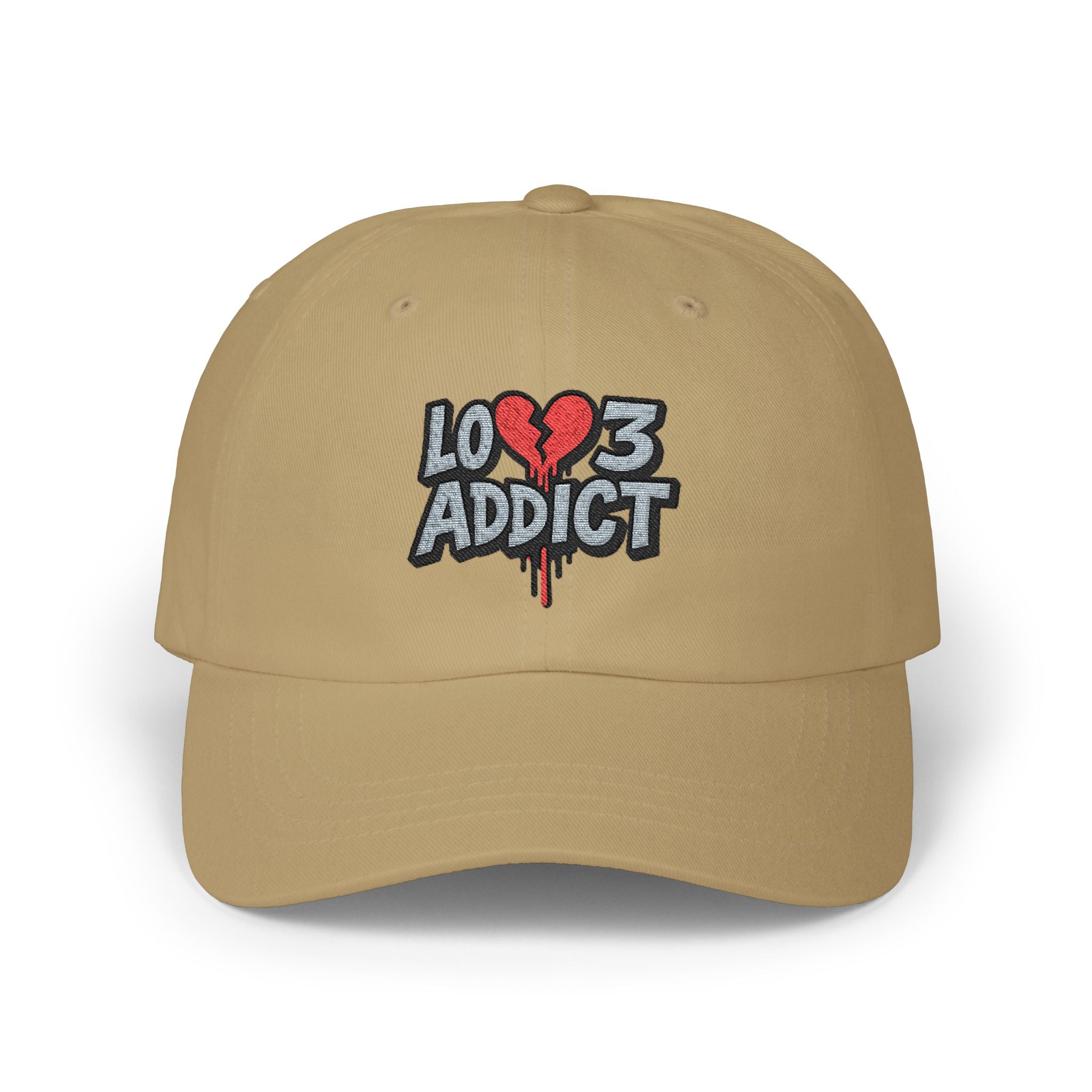 Lov3 Addict Embroidered Dad Cap