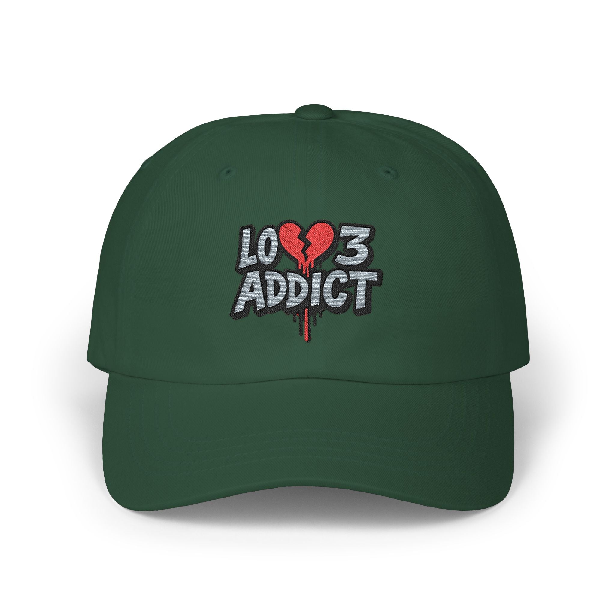 Lov3 Addict Embroidered Dad Cap